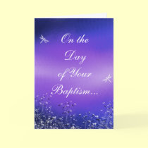 Baptism Card Nature