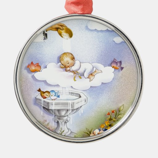 baptism christening baby metal ornament zazzle baptism christening baby metal ornament zazzle