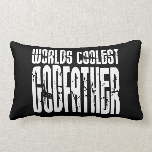 Baptism Christening Gifts Worlds Coolest Godfather Throw Pillows