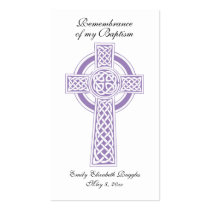 Baptism / Christianing Prayer Card Business Card