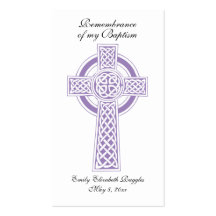 Baptism / Christianing Prayer Card Business Card