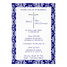 Baptism communion confirmation christening invitation