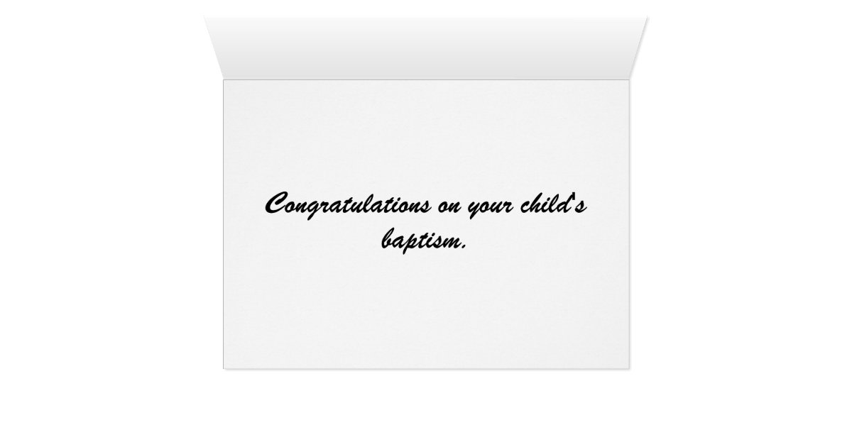 Baptism Greeting Card | Zazzle