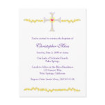 Baptism Invitation, Cross with Heart Postcards