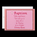 Baptism Invitation for a girl invitations