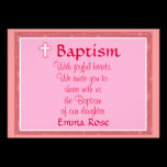 Baptism Invitation for a girl invitations