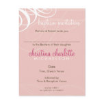 BAPTISM INVITE :: designer vogue 1 Post Card