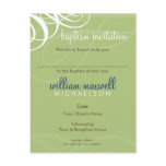 BAPTISM INVITE :: designer vogue 8 Post Card