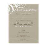 BAPTISM INVITE :: designer vogue 9 Post Card