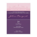BAPTISM INVITE :: elegant 2 postcards