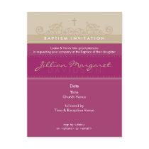 BAPTISM INVITE :: elegant 4 Post Cards