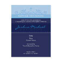 BAPTISM INVITE :: elegant 6 Postcards