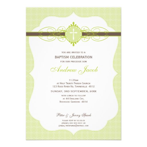 BAPTISM INVITE :: immaculate 2P
