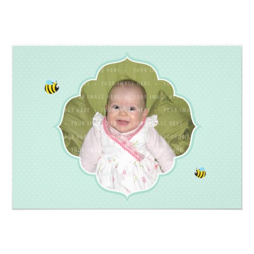 BAPTISM INVITES :: garden theme 2