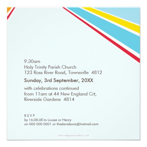 BAPTISM INVITES :: modern dove 5SQ
