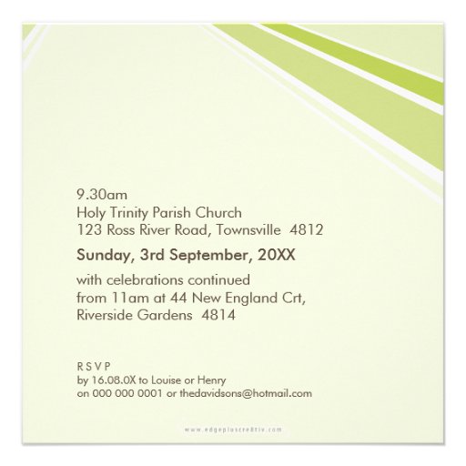 BAPTISM INVITES :: modern dove 7SQ