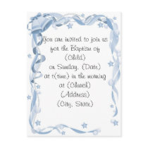 Baptism Invitiation Postcard