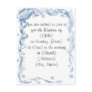 Baptism Invitiation Postcard