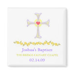 Baptism Magnet , Cross design