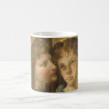 Baptism of Christ, angel detail, Leonardo da Vinci Coffee Mugs
