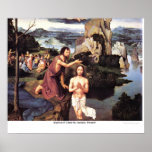 Baptism of Christ by Joachim Patinier Posters