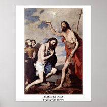 Baptism Of Christ By Jusepe De Ribera Posters