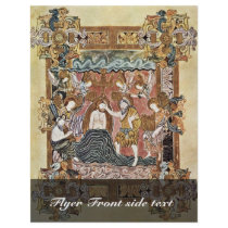 Baptism Of Christ By Meister Des Benedictionale De Personalized Flyer