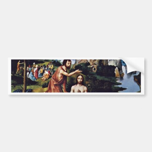 Baptism Of Christ By Patinir Joachim (Best Quality Bumper Sticker