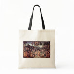 Baptism Of Christ By Perugino Pietro Canvas Bags