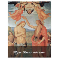 Baptism Of Christ By Perugino Pietro (Best Quality Flyer Design