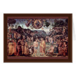 Baptism Of Christ By Perugino Pietro Greeting Cards