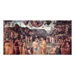 Baptism Of Christ By Perugino Pietro Photo Greeting Card