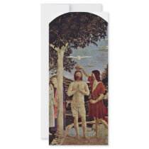 Baptism Of Christ By Piero Della Francesca Rack Cards