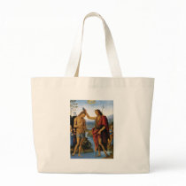 Baptism of Christ by Pietro Perugino Bag