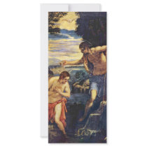 Baptism Of Christ By Tintoretto Jacopo (Best Quali Rack Card