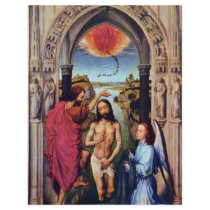 Baptism Of Christ By Weyden Rogier Van Der Full Color Flyer