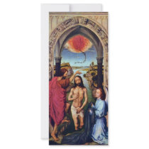 Baptism Of Christ By Weyden Rogier Van Der Rack Card Template