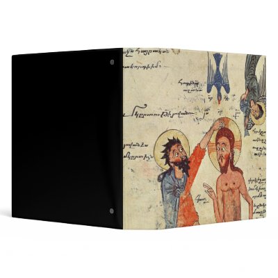 Baptism of Christ, from a Gospel Binders by bridgemanart