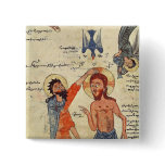 Baptism of Christ, from a Gospel Button