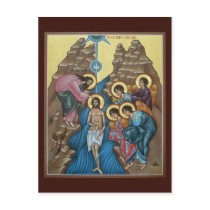 Baptism of Christ Prayer Card Postcard