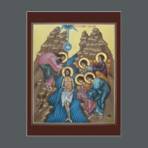 Baptism of Christ Prayer Card postcards