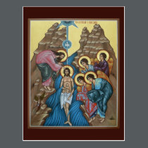 Baptism of Christ Prayer Card postcards