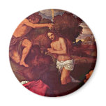 Baptism Of Christ With The Client Giovanni Ram Refrigerator Magnets