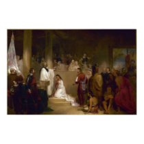 Baptism of Pocahontas posters by Dividenda Baptism of Pocahontas posters