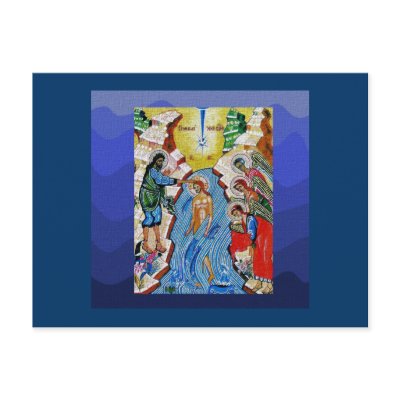 Baptism of the Lord II Postcard by Clarence_Jones