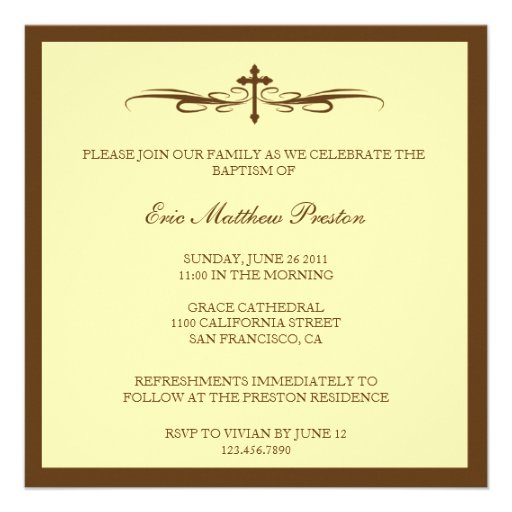 Baptism Photo Invite with Bible Verse