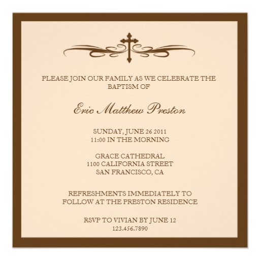 Baptism Photo Invite with Bible Verse