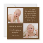Baptism Photo Invite with Bible Verse invitations