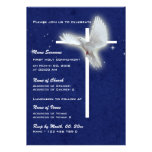 Baptism religious communion confirmation dove personalized invite