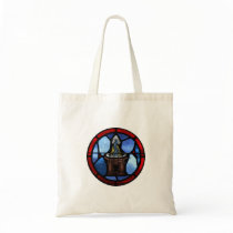 Baptism Stained Glass Art Tote Bag